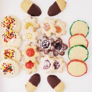 Butter Cookie Assortment – Winter Holiday